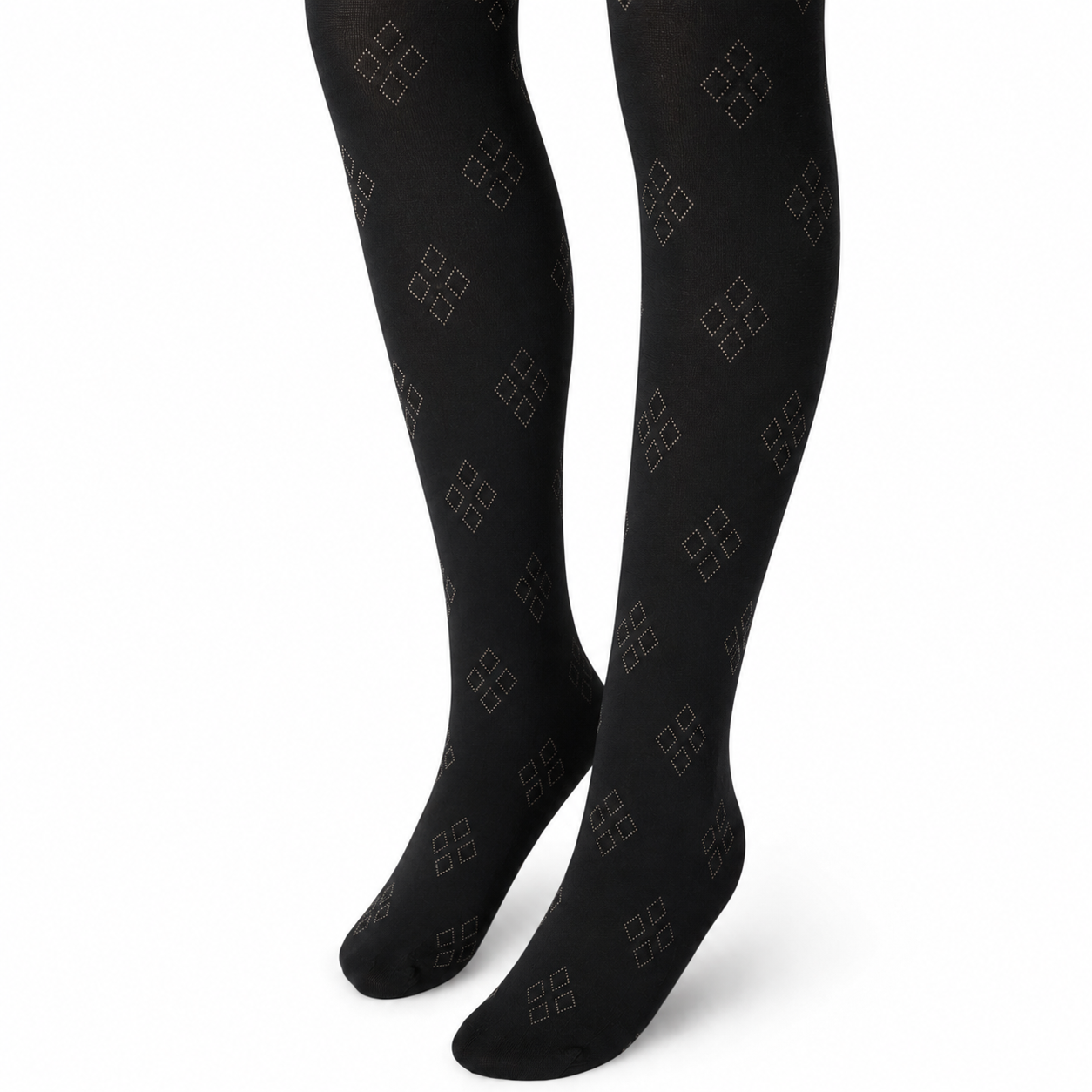 Florence Girls Pattern Tights – Argyle Cube (Style 1138)