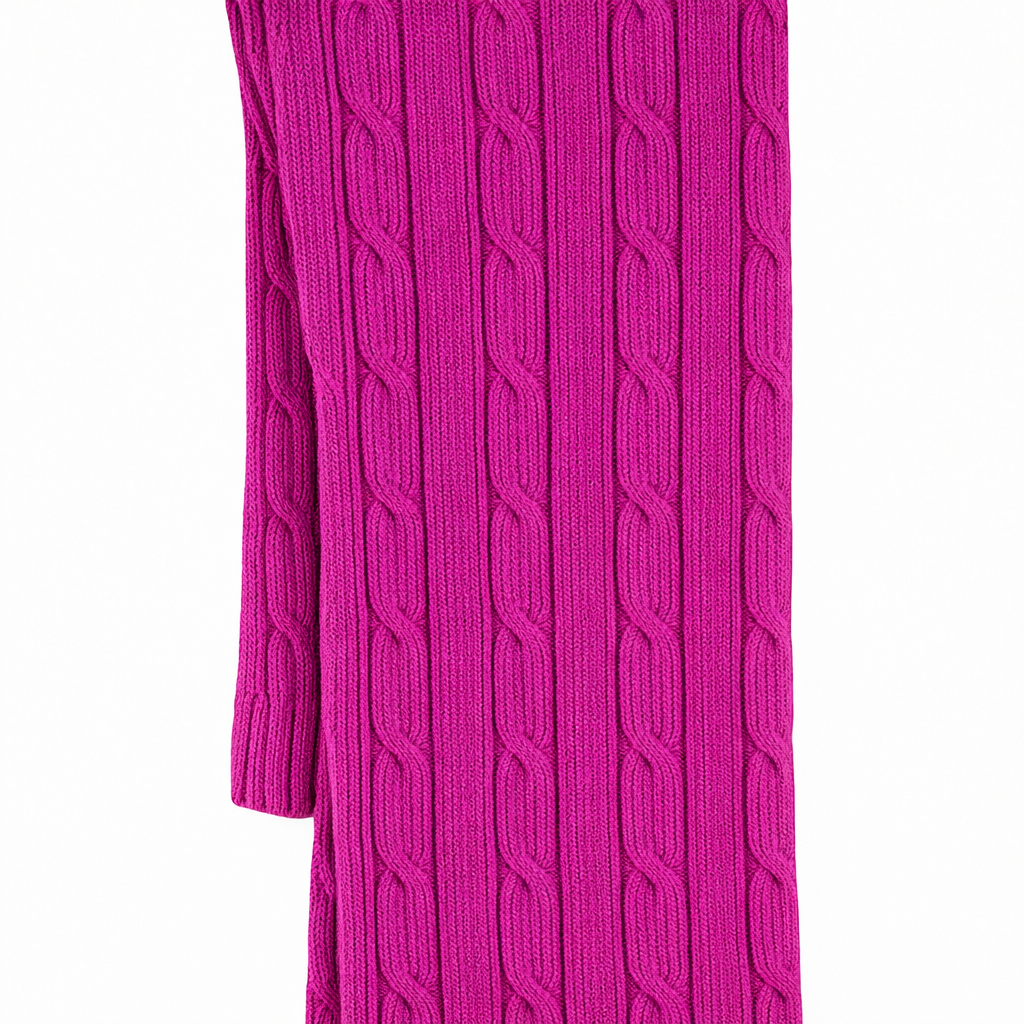 Butterfly Infant & Toddler Cable Medium Weight Cotton Seamless Leggings (Style 1378) - fuchsia