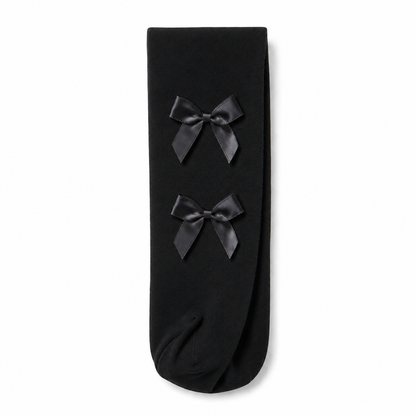 Florence Girls Pattern Tights – Ribbon Bow (Style 1125)