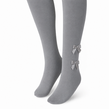 Florence Girls Pattern Tights – Ribbon Bow (Style 1125)