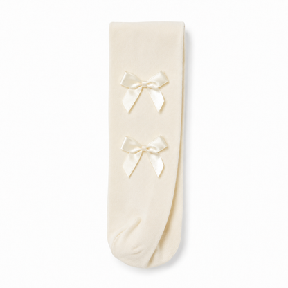 Florence Girls Pattern Tights – Ribbon Bow (Style 1125)