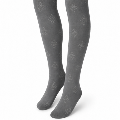 Florence Girls Pattern Tights – Argyle Cube (Style 1138)