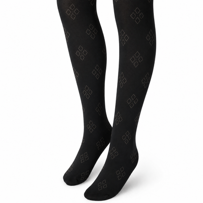Florence Girls Pattern Tights – Argyle Cube (Style 1138)