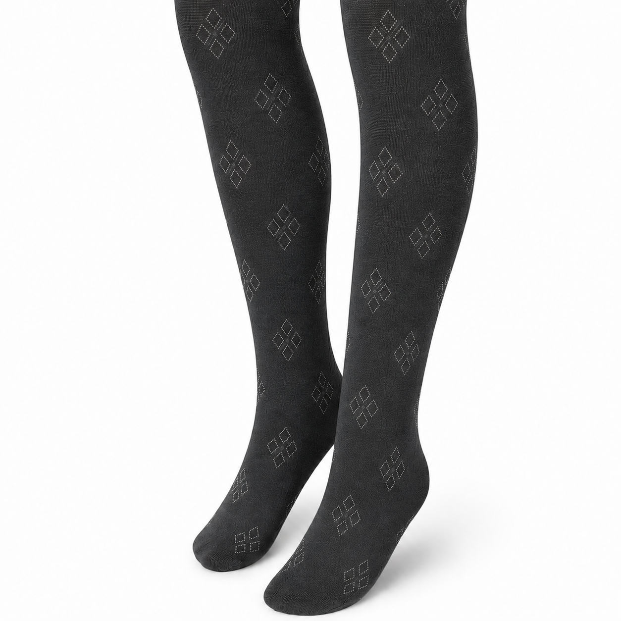 Florence Girls Pattern Tights – Argyle Cube (Style 1138)