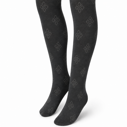 Florence Girls Pattern Tights – Argyle Cube (Style 1138)