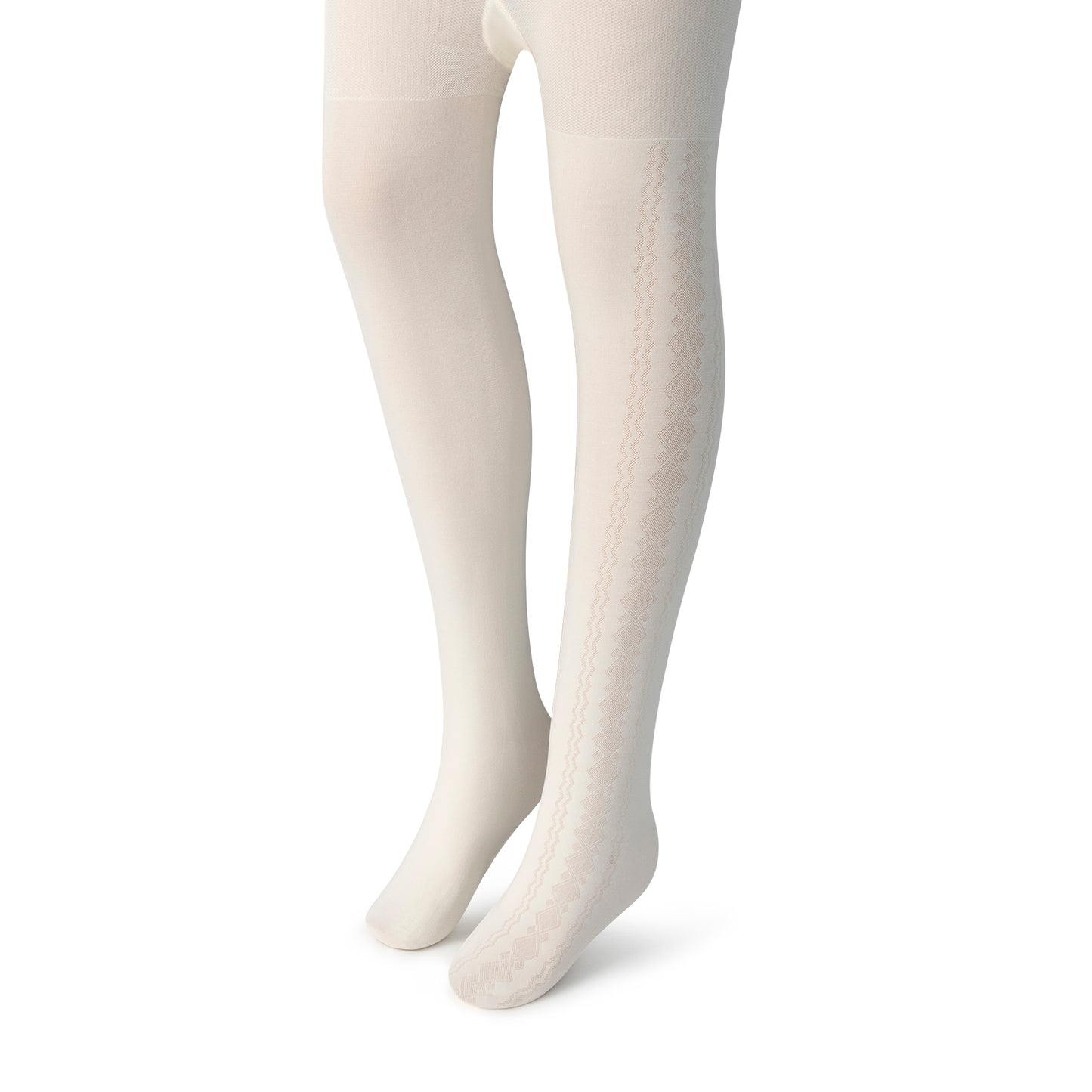 Florence Girls Pattern Tights – Side Argyle (Style 1140)