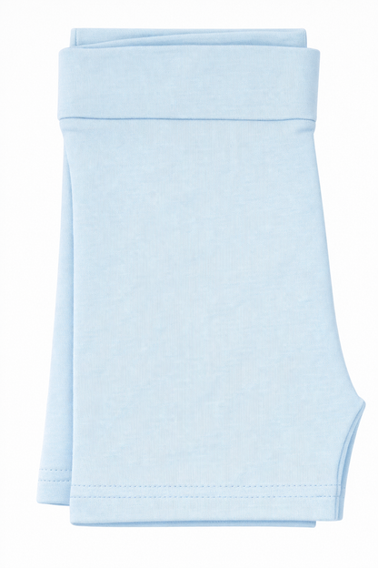 Butterfly Infant & Toddler Flat Slim Fit Cotton Shorts (Style 1340) - ice-blue