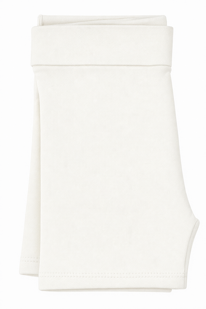 Butterfly Infant & Toddler Flat Slim Fit Cotton Shorts (Style 1340) - ivory