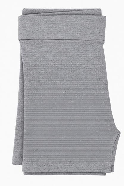Butterfly Infant & Toddler Flat Slim Fit Cotton Shorts (Style 1340) - medium-heather-grey