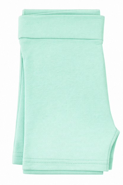 Butterfly Infant & Toddler Flat Slim Fit Cotton Shorts (Style 1340) - mint