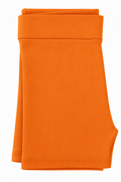 Butterfly Infant & Toddler Flat Slim Fit Cotton Shorts (Style 1340) - pumpkin