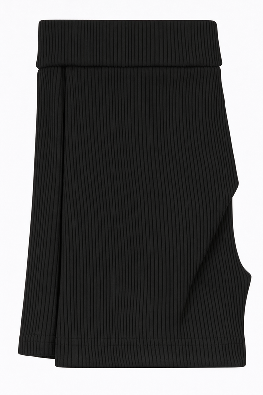 Butterfly Infant & Toddler Fine Ribbed Light Weight Cotton Shorts (Style 1347) - black