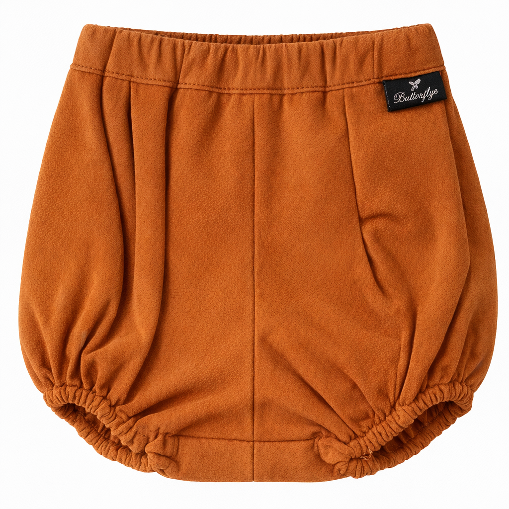 Butterfly Infant & Toddler Suede Bloomers (Style 1355) - cognac