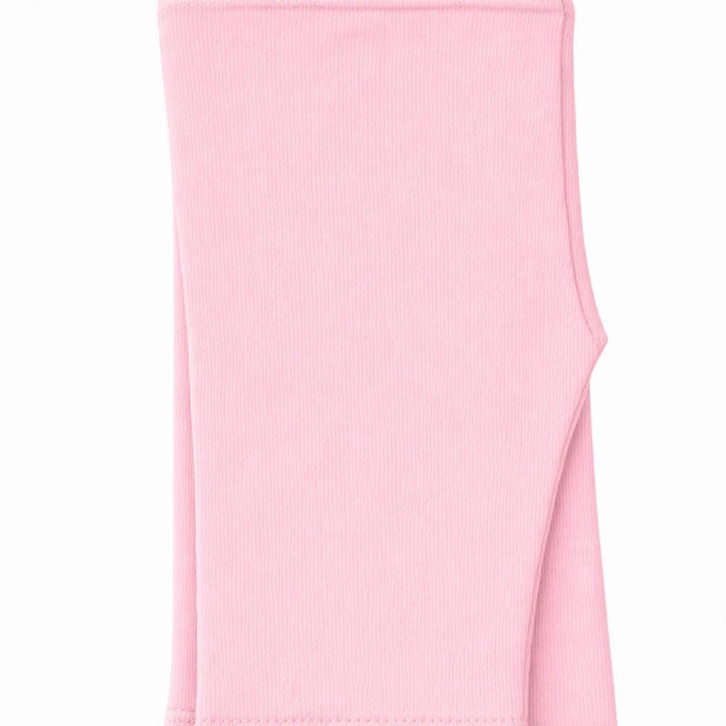 Butterfly Infant & Toddler Flat Medium Weight Cotton Capri Leggings (Style 1360) - baby-pink