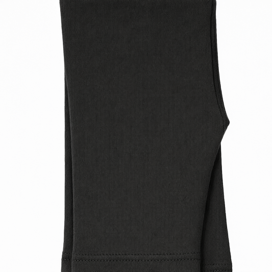 Butterfly Infant & Toddler Flat Medium Weight Cotton Capri Leggings (Style 1360) - black