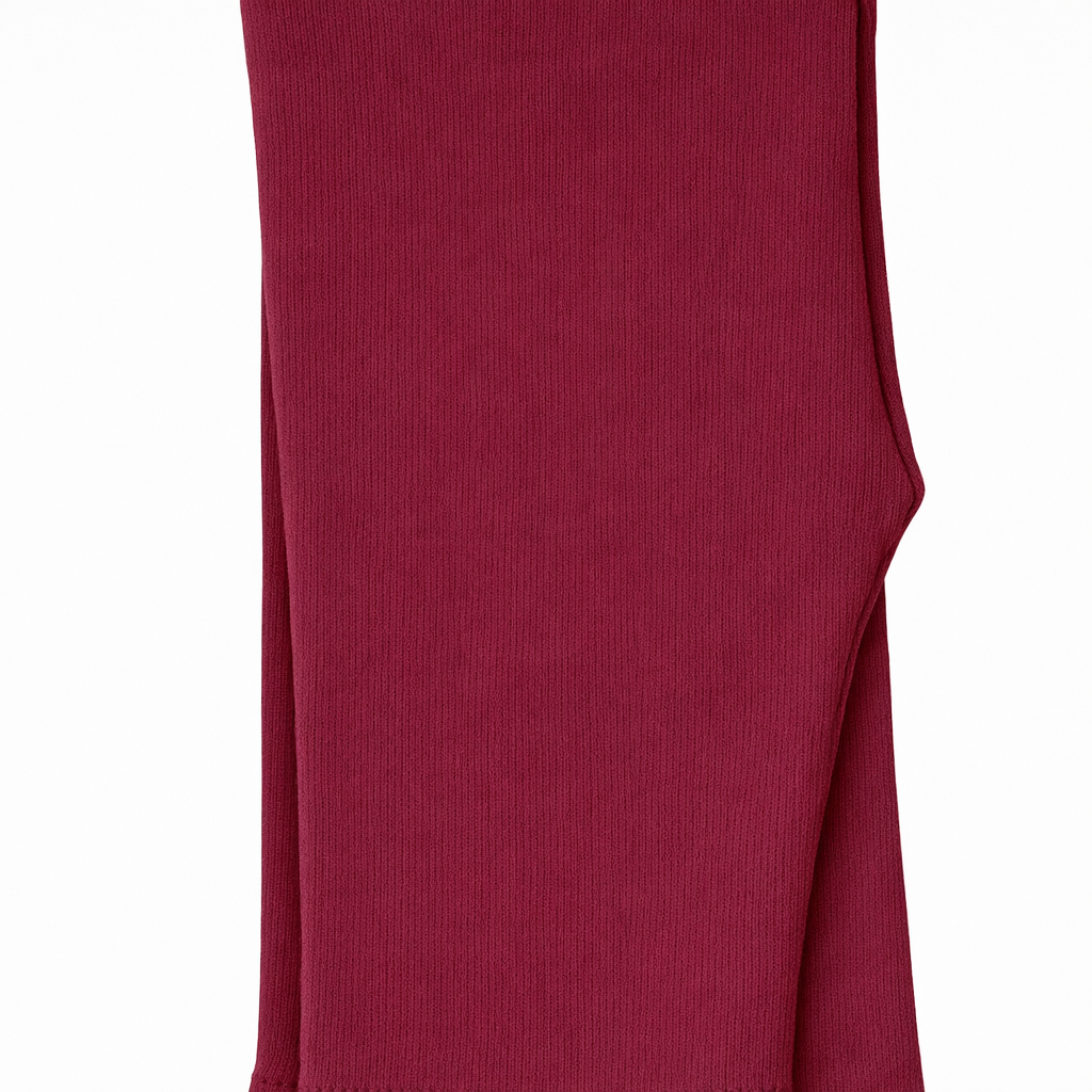 Butterfly Infant & Toddler Flat Medium Weight Cotton Capri Leggings (Style 1360) - burgundy