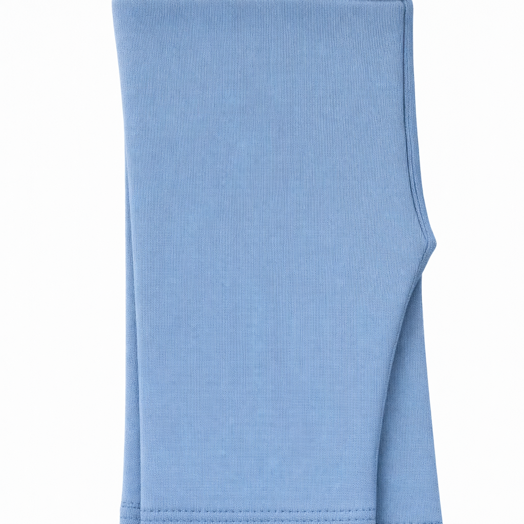 Butterfly Infant & Toddler Flat Medium Weight Cotton Capri Leggings (Style 1360) - dusty-blue