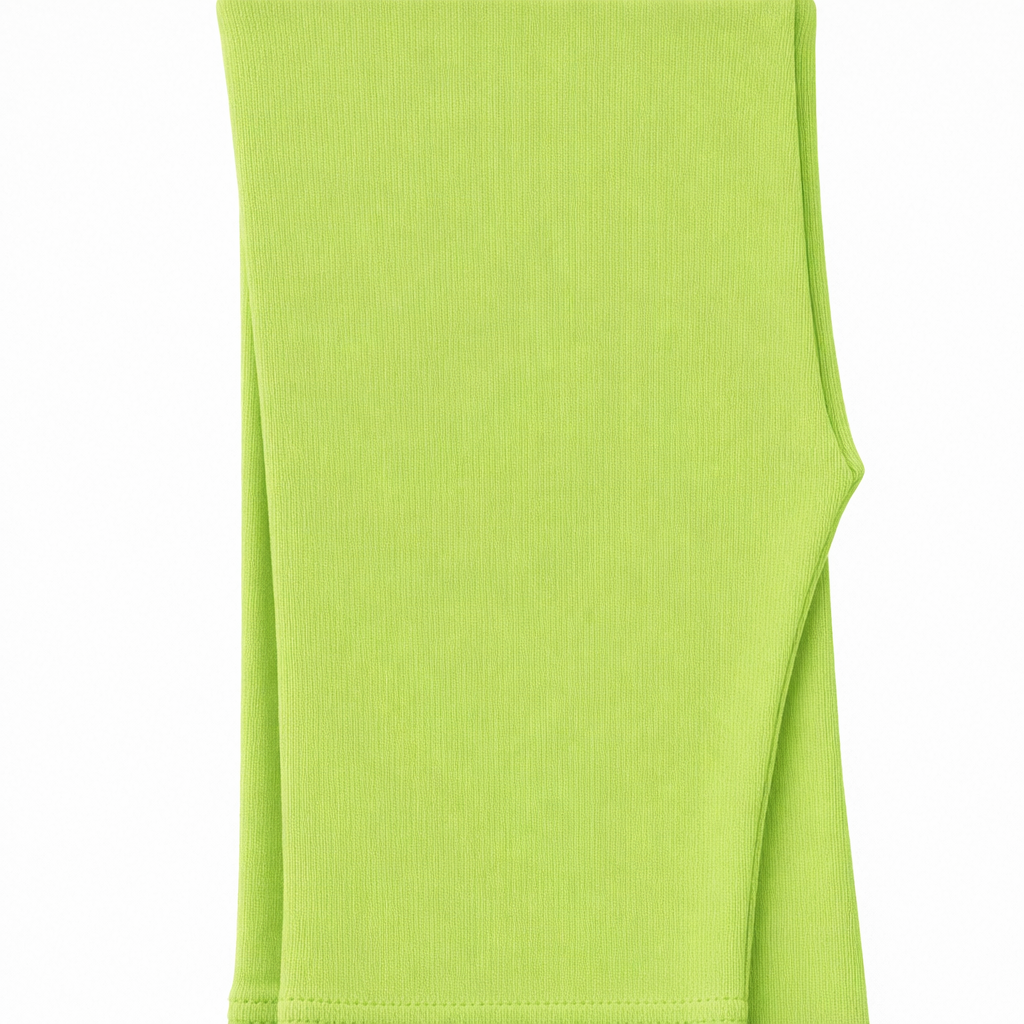 Butterfly Infant & Toddler Flat Medium Weight Cotton Capri Leggings (Style 1360) - lime-green