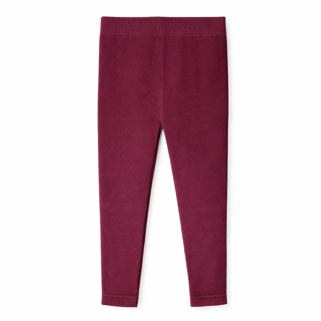 Butterfly Infant & Toddler Flat Medium Weight Cotton Seamless Leggings (Style 1370) - burgundy