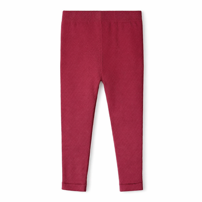 Butterfly Infant & Toddler Flat Medium Weight Cotton Seamless Leggings (Style 1370) - cranberry