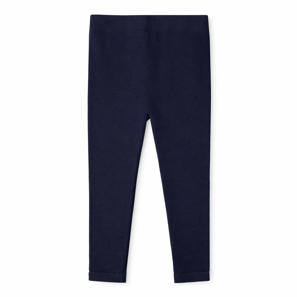 Butterfly Infant & Toddler Flat Medium Weight Cotton Seamless Leggings (Style 1370) - dark-navy