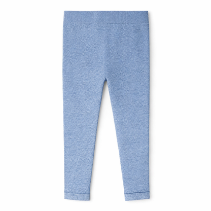 Butterfly Infant & Toddler Flat Medium Weight Cotton Seamless Leggings (Style 1370) - heather-blue