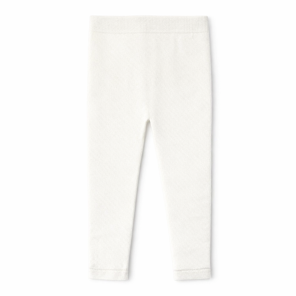 Butterfly Infant & Toddler Flat Medium Weight Cotton Seamless Leggings (Style 1370) - ivory