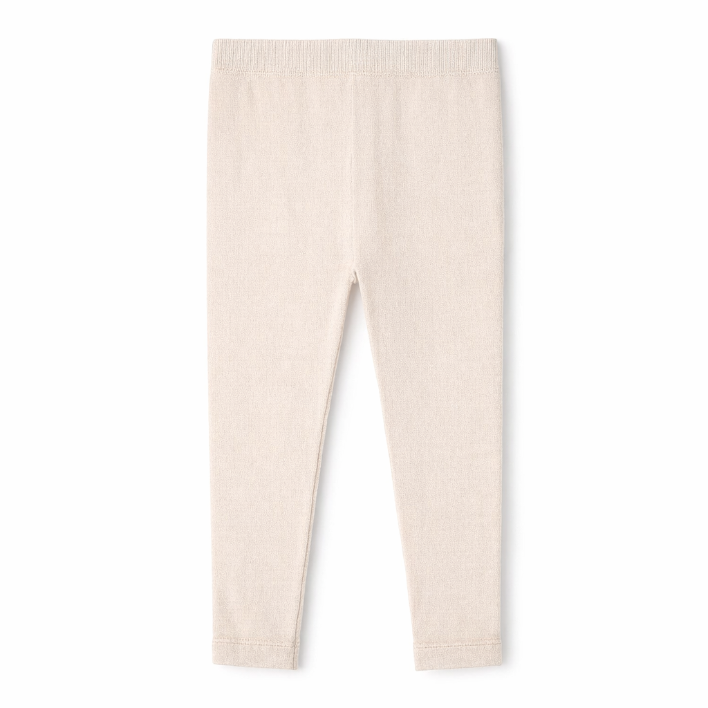 Butterfly Infant & Toddler Flat Medium Weight Cotton Seamless Leggings (Style 1370) - light-beige