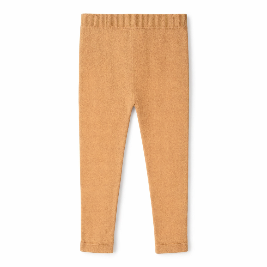 Butterfly Infant & Toddler Flat Medium Weight Cotton Seamless Leggings (Style 1370) - peanut-butter