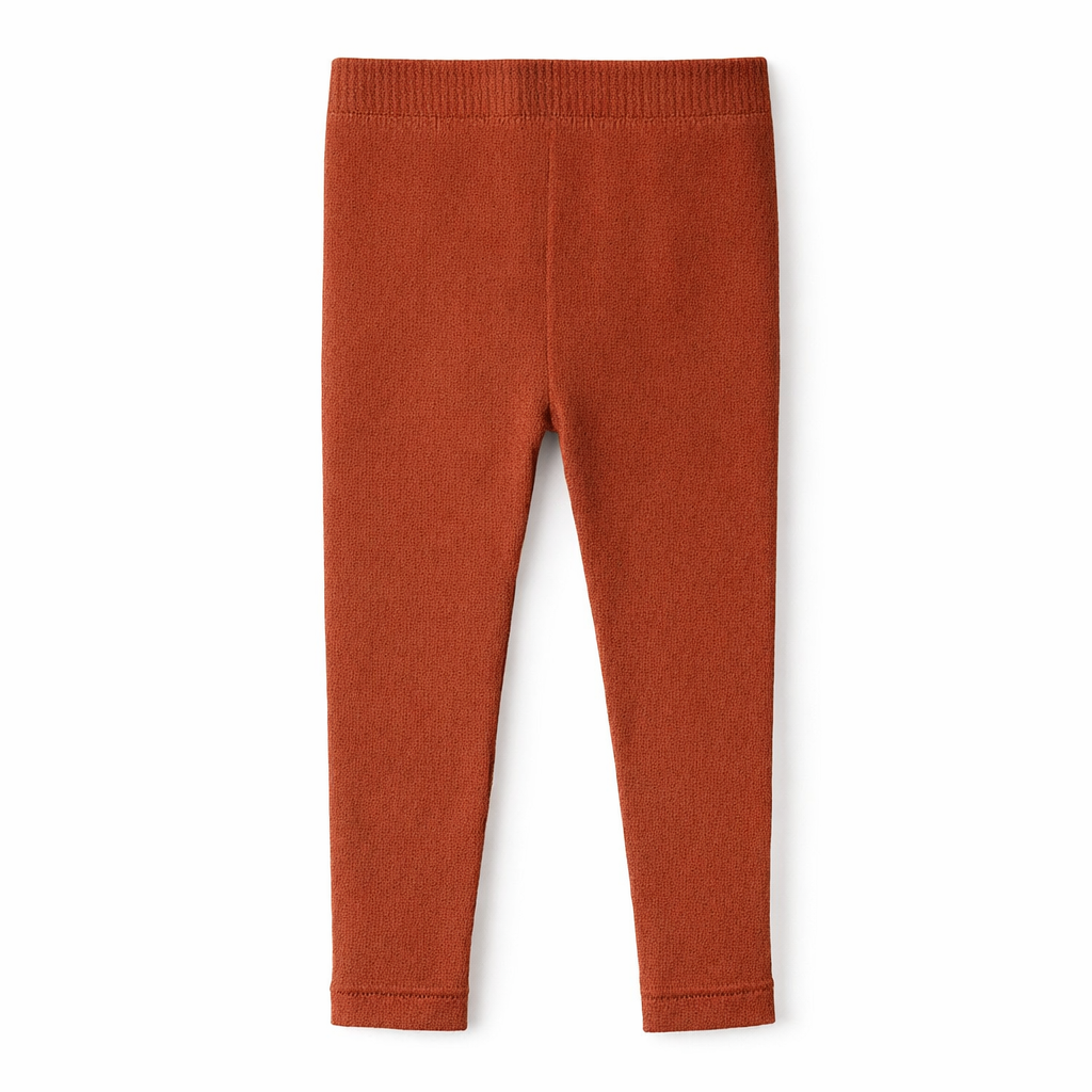 Butterfly Infant & Toddler Flat Medium Weight Cotton Seamless Leggings (Style 1370) - rust