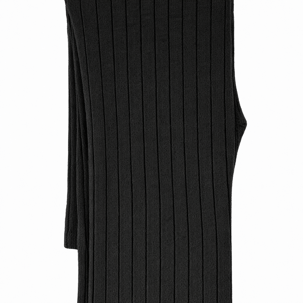 Butterfly Infant & Toddler Ribbed Medium Weight Cotton Seamless Leggings (Style 1375) - black