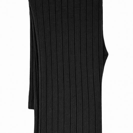 Butterfly Infant & Toddler Ribbed Medium Weight Cotton Seamless Leggings (Style 1375) - black