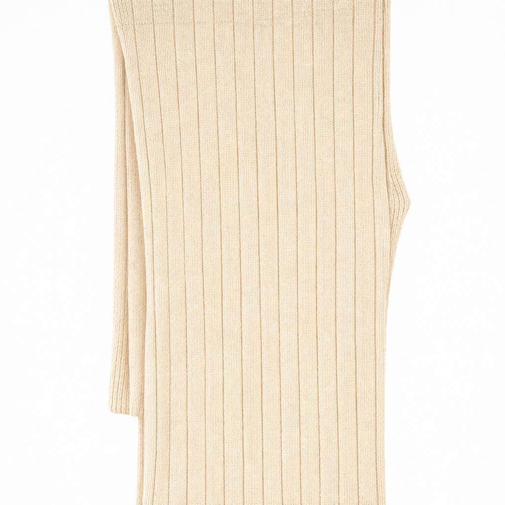 Butterfly Infant & Toddler Ribbed Medium Weight Cotton Seamless Leggings (Style 1375) - light-beige