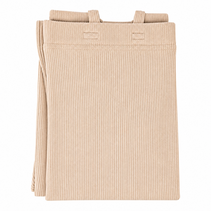 Butterfly Infant & Toddler Fine Ribbed Suspender Leggings (Style 1376) - beige