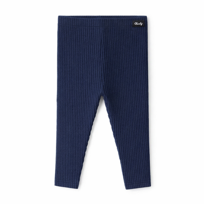 Butterfly Infant & Toddler Ribbed Medium Weight Leggings (Style 1377) - navy
