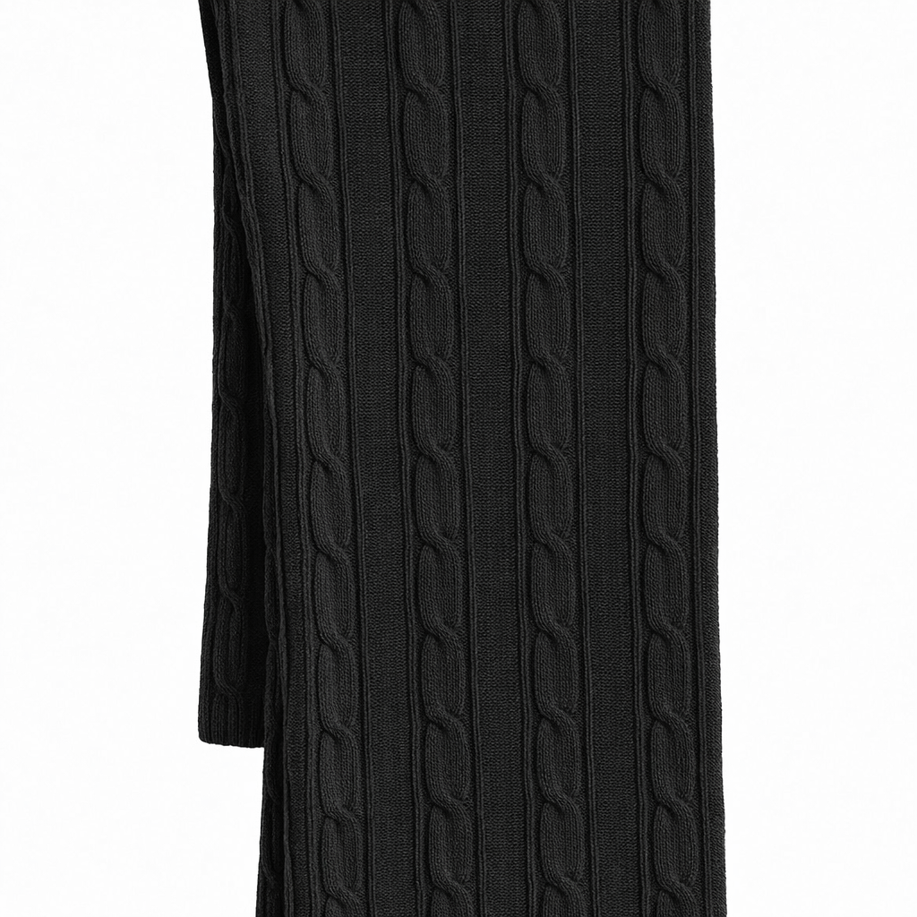 Butterfly Infant & Toddler Cable Medium Weight Cotton Seamless Leggings (Style 1378) - black