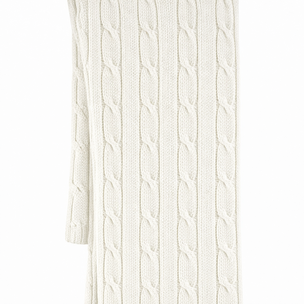 Butterfly Infant & Toddler Cable Medium Weight Cotton Seamless Leggings (Style 1378) - winter-white
