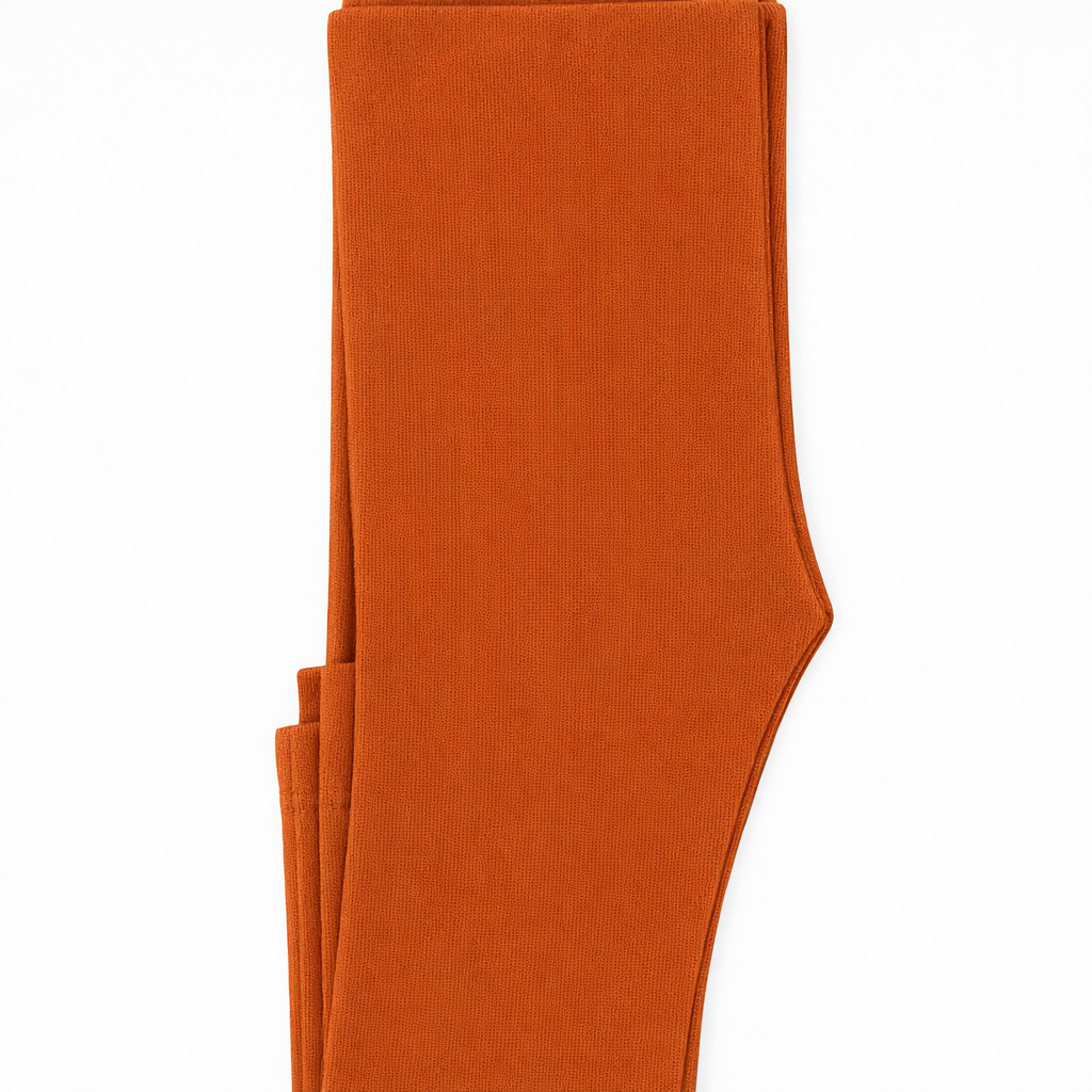 Butterfly Infant & Toddler Flat Slim Fit Cotton Legging (Style 1384) - burnt-orange