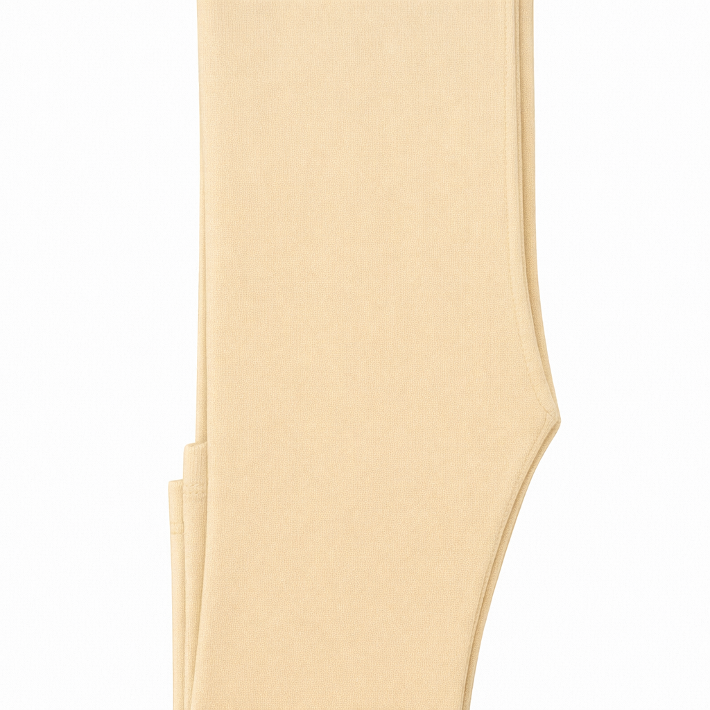 Butterfly Infant & Toddler Flat Slim Fit Cotton Legging (Style 1384) - cream