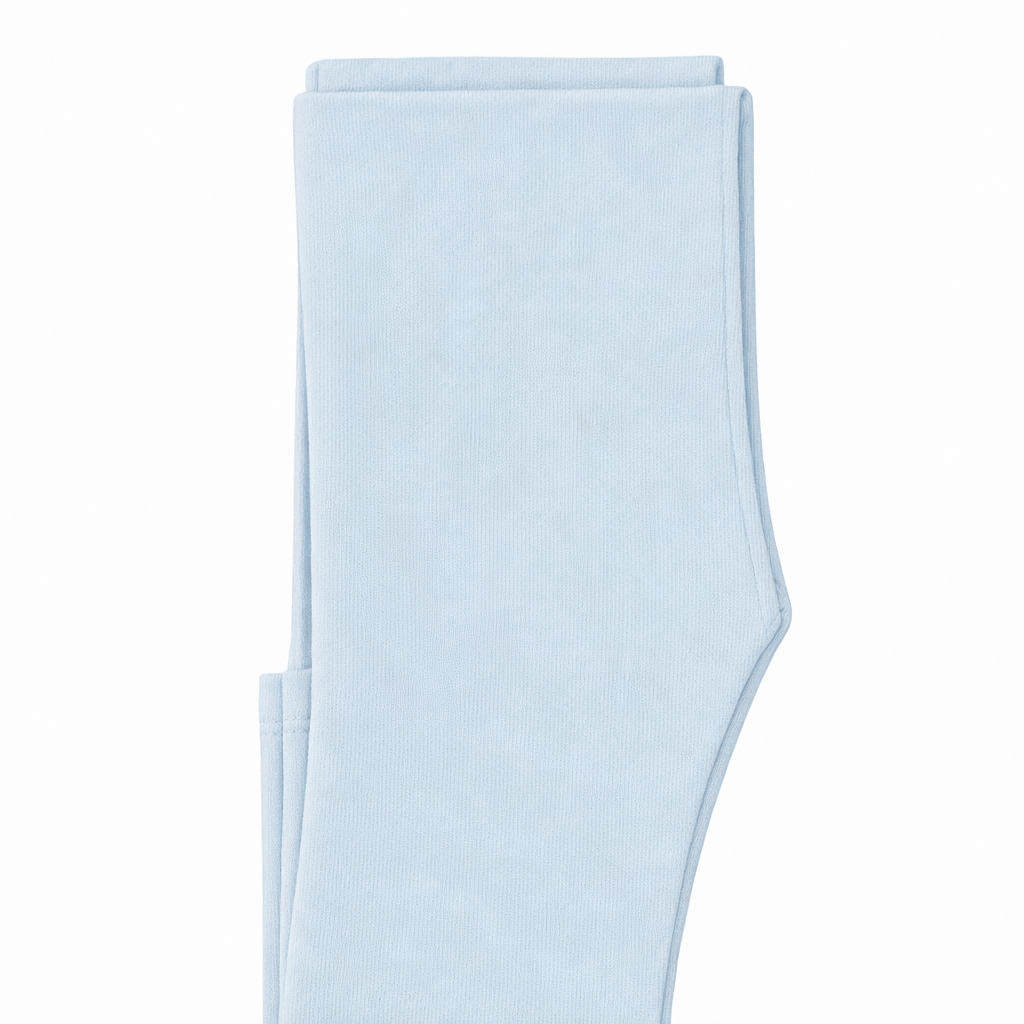 Butterfly Infant & Toddler Flat Slim Fit Cotton Legging (Style 1384) - ice-blue