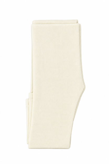 Butterfly Infant & Toddler Flat Slim Fit Cotton Legging (Style 1384) - ivory