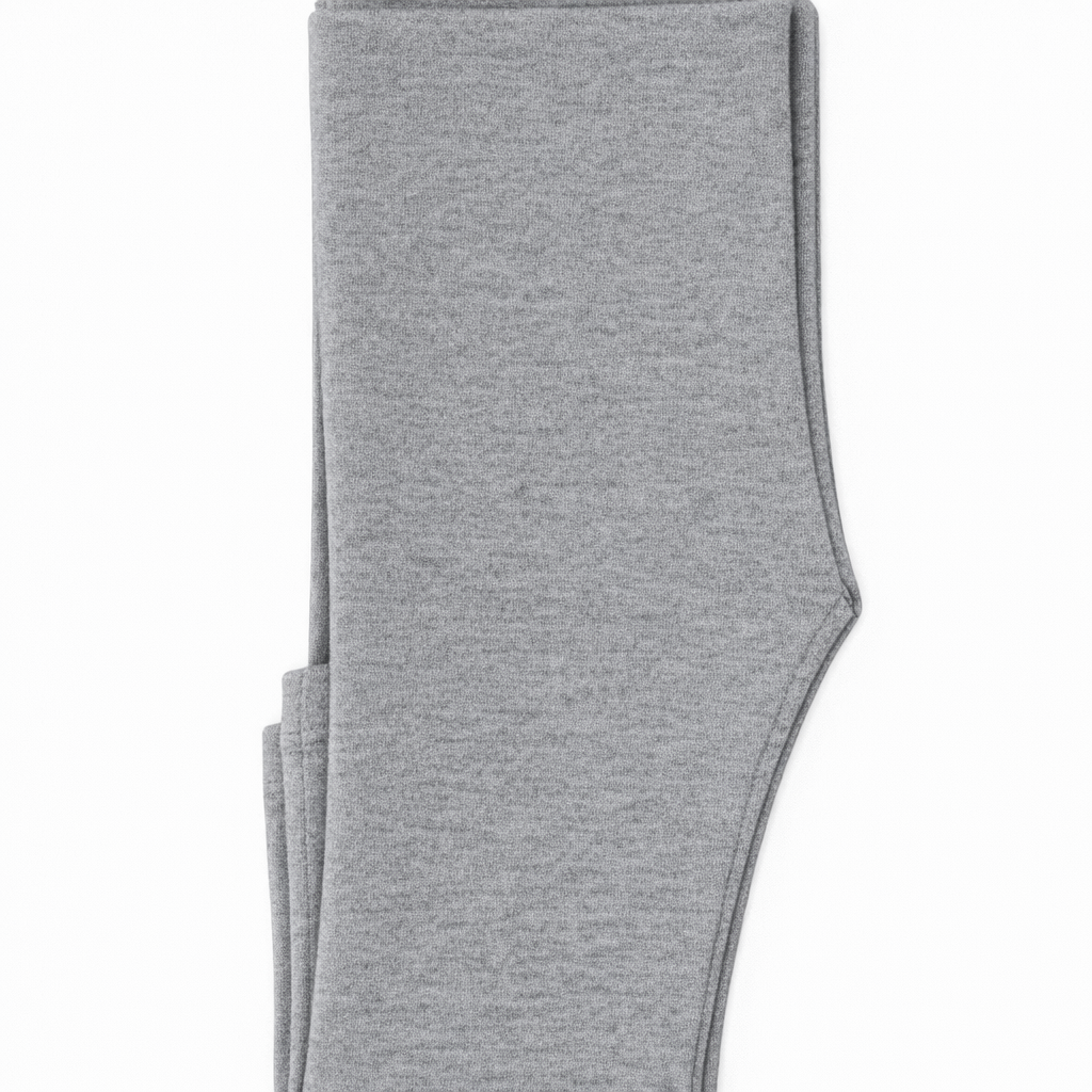 Butterfly Infant & Toddler Flat Slim Fit Cotton Legging (Style 1384) - medium-heather-grey
