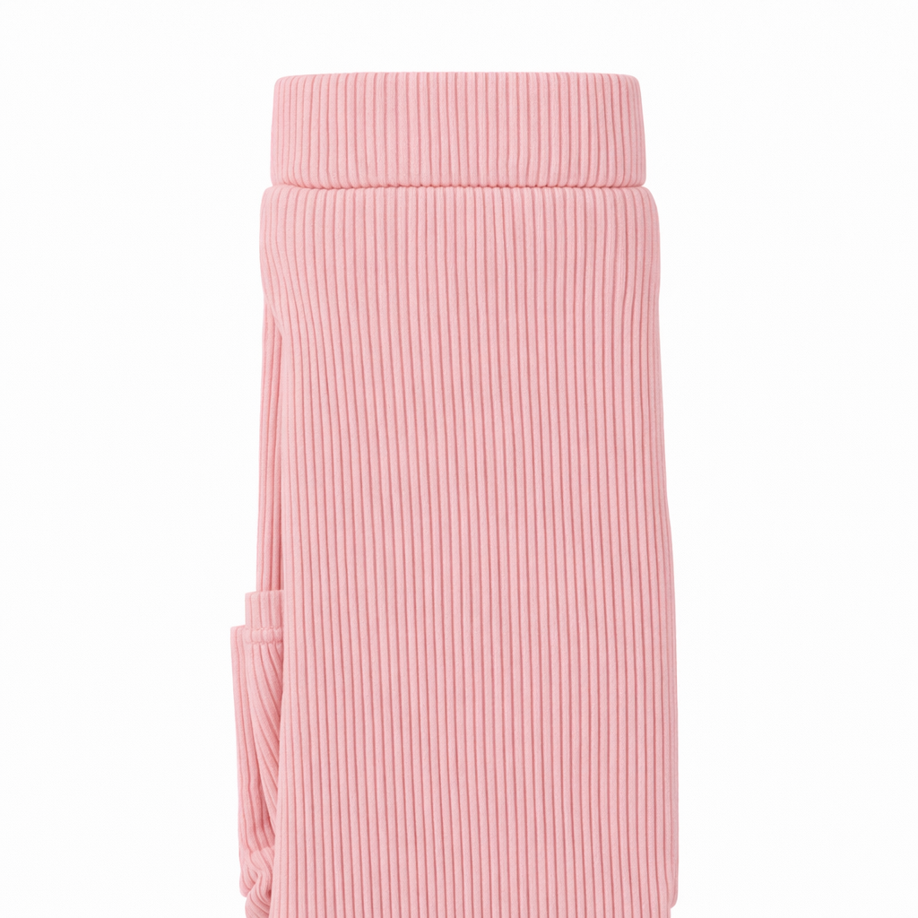 Butterfly Infant & Toddler Fine Ribbed Light Weight Cotton Leggings (Style 1387) - pink
