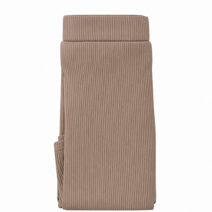 Butterfly Infant & Toddler Fine Ribbed Light Weight Cotton Leggings (Style 1387) - taupe