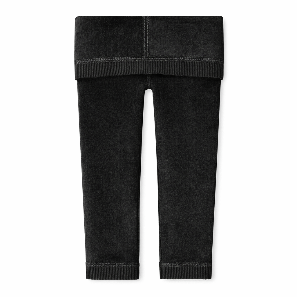 Butterfly Infant & Toddler Velour Cotton Reversible Leggings (Style 1390) - black