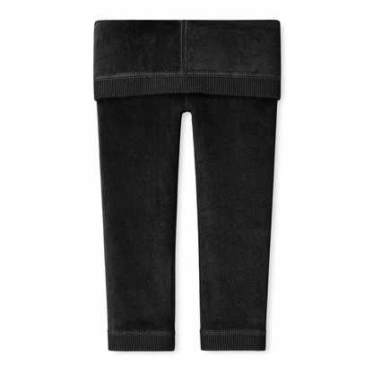 Butterfly Infant & Toddler Velour Cotton Reversible Leggings (Style 1390) - black