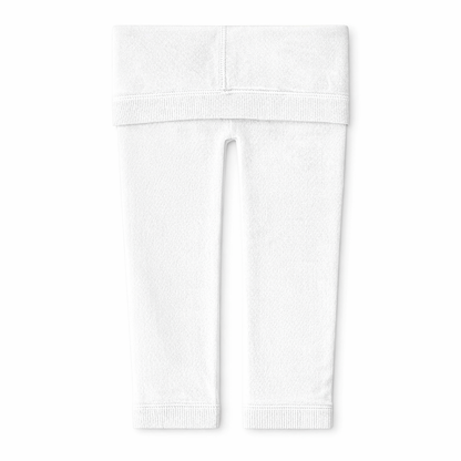 Butterfly Infant & Toddler Velour Cotton Reversible Leggings (Style 1390) - white