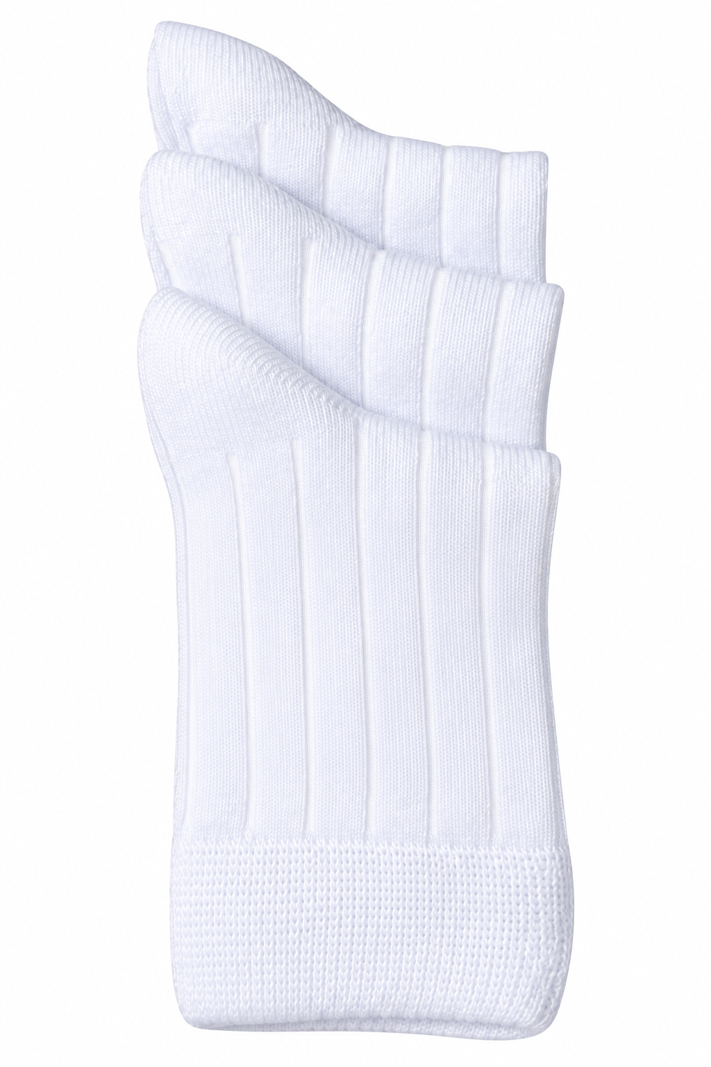 Florence Boys Bamboo Ribbed Dress Socks – 3 Pack (Style 170) - white