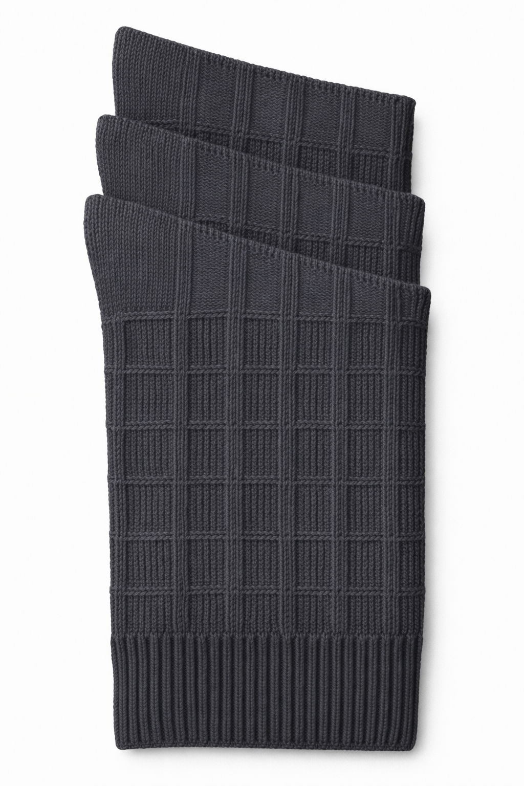 Florence Boys Bamboo Plaid Dress Socks (Style 175) - charcoal