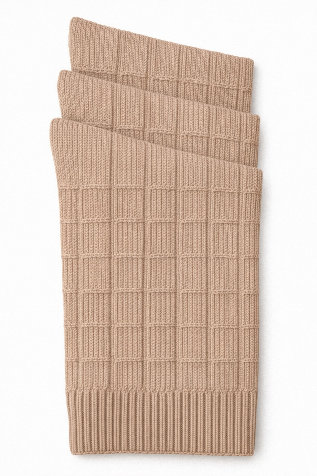 Florence Boys Bamboo Plaid Dress Socks (Style 175) - warm-taupe